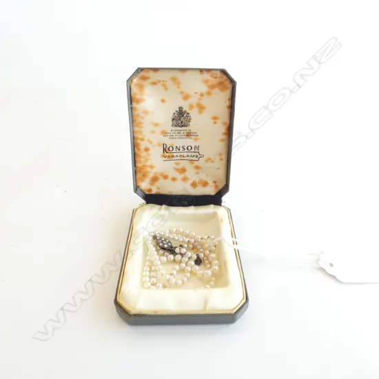 VINTAGE GRADUATED CULTURED PEARL NECKLACE A.F