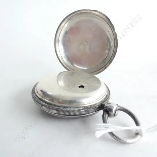STG SILVER HUNTER KEY WIND POCKET WATCH B'HAM 1890...