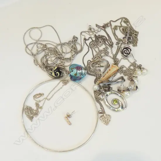 ASST. 925 STG SILVER JEWELLERY 76 GRAMS