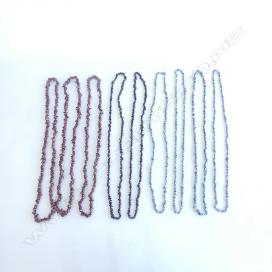 BAG ASST BEADED NECKLACES / 3 DESIGNS & COLOURS 