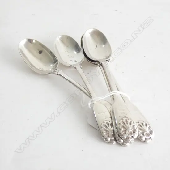 5 STG SILVER TEASPOONS LONDON 1804 120 GRAMS