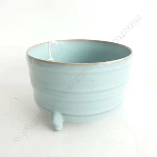 CHINESE LIGHT BLUE INCENSE BURNER DIA 135MM
