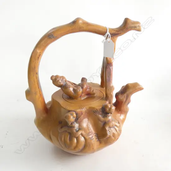 LARGE CHINESE YIXING WARE STYLE TEAPOT H.300mm