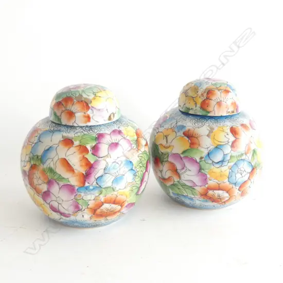 PR MILLE FLEUR GINGER JARS (1 LID A/F) H. 115MM