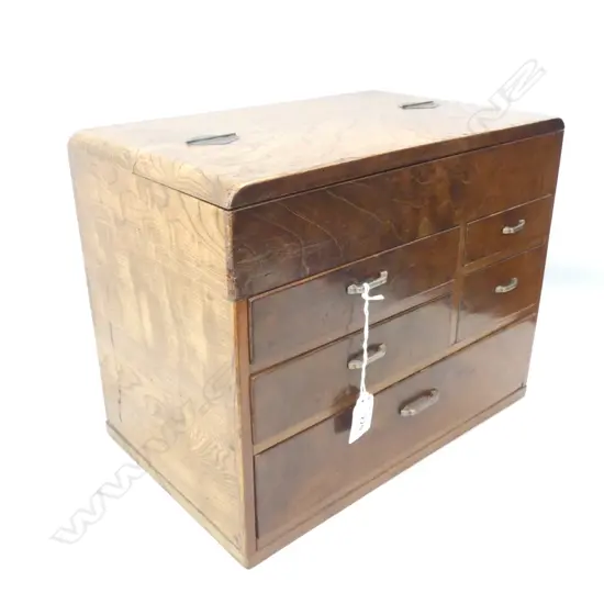 JAPANESE PALE WOOD SEWING BOX...