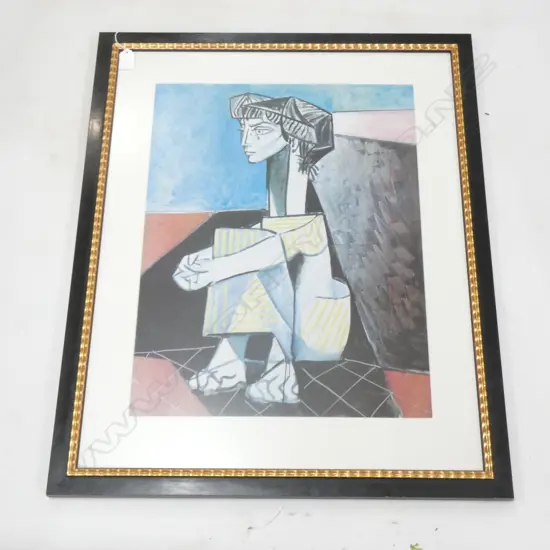 PICASSO OFFSET PRINT 'JACQUELINE WITH HANDS CROSSED' 530x395mmmm