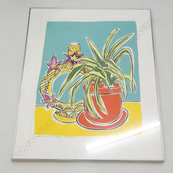 CLAUDIA POND EYLEY ARTISTS PROOF PRINT 'SPIDER PLANT' 690 X 870MM
