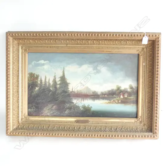 R. FIGDOR 19THC OIL PAINTING CONTINENTAL SCENE 320 X 560mm