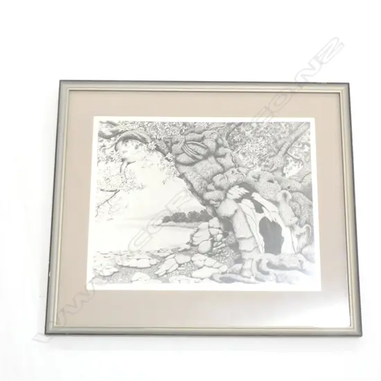 REI HAMON SIGNED LITHOGRAPH  330 X 225MM