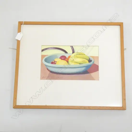 JON TOOTILL (b.1951) FRUIT BOWL STILL LIFE, Oil on paper, signed & dated 1986, 155 x 250mm