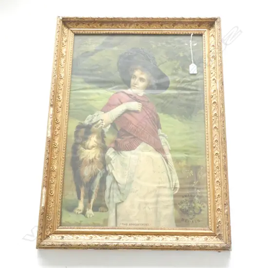 (19800) PORTAIT CHROMOLITHO GILT FRAME 590x800 MM
