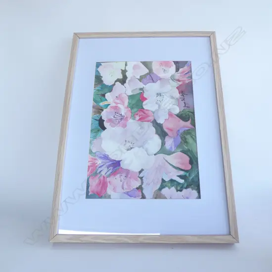 JANE WHYTE "RHODODENDRON" W/C 410 X 290MM