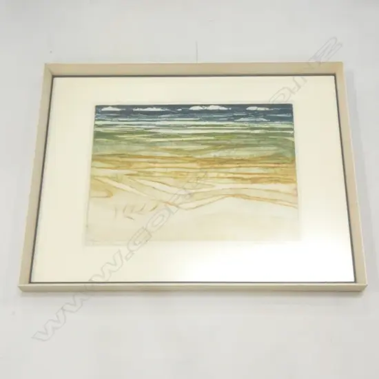 ALLISON PICKMERE PAKARI SANDHILLS ETCHING 50 / 80 SIGNED AND DATED ‘70 390 X 515 MM