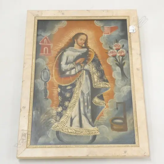 RELIGIOUS OIL ON CANVAS 370 X 540MM