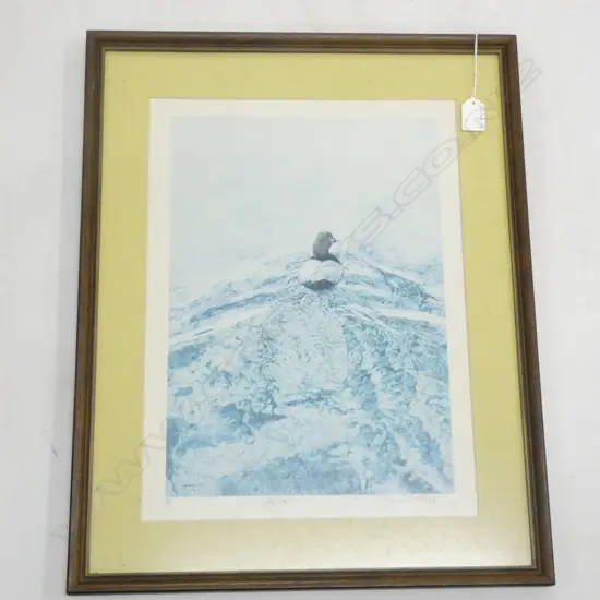 RAYMOND CHING LTD ED. SIGNED 'WILD DUCK' PRINT 150/500  270 X 390MM