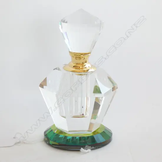 PRISM CUT GLASS SCENT BOTTLE H. 95MM