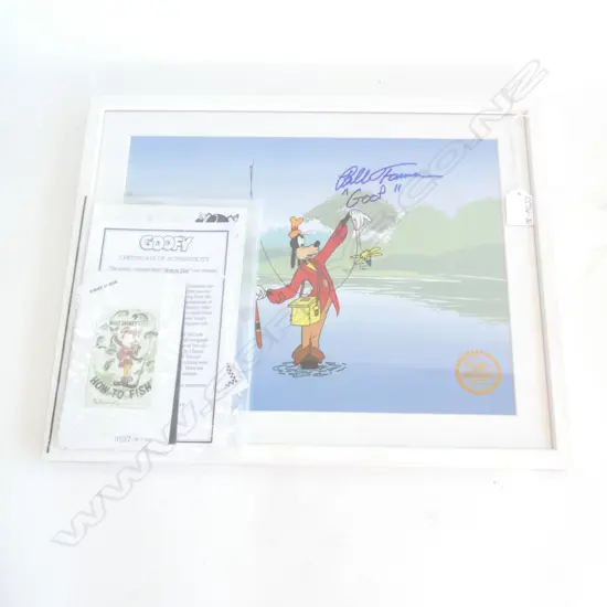 FRAMED 'GOOFY' SILK-SCREEN PRINT CARTOON PRINT