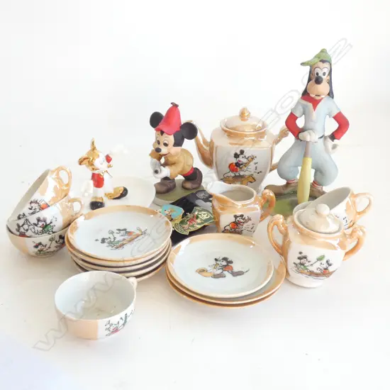 ASST DISNEY COLLECTABLES: LUSTRE CHILDS TEASET...