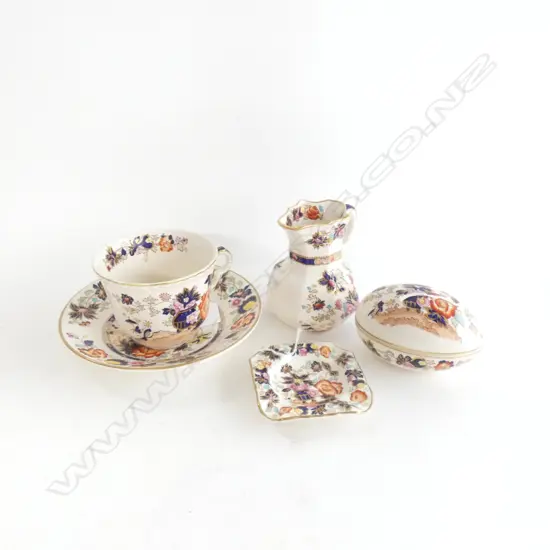 MASON IRONSTONE C/S JUG LIDDED EGG & DISH