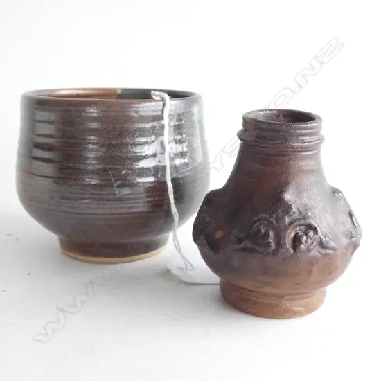 DORIS DUTCH SMALL BOWL 90mm dia + KIETH KINLEYSIDE VASE H.70mm