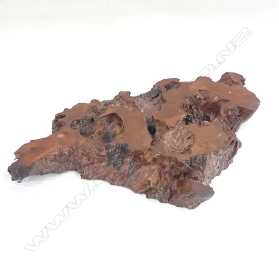 NATURAL HONGMU (ROSEWOOD) TREE SECTION VASE STAND W408 D270 H41mm