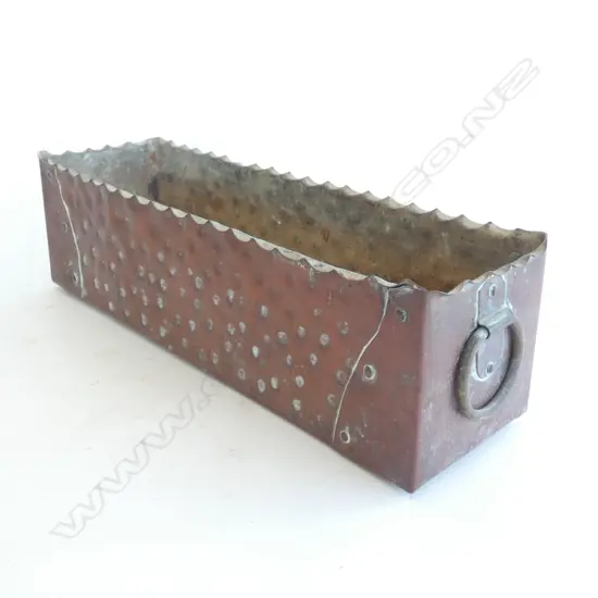 OLD COPPER HERB PLANTER L.375mm