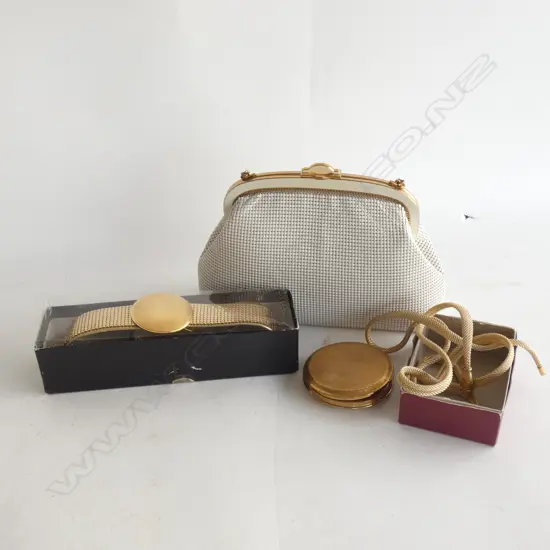 OROTON HAND BAG, BELT, NECKLACE & COIN PURSE