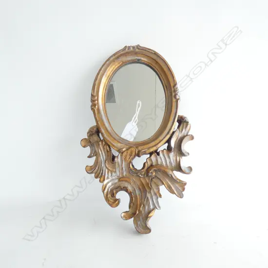 SMALL GILT FRAMED MIRROR H.365mm