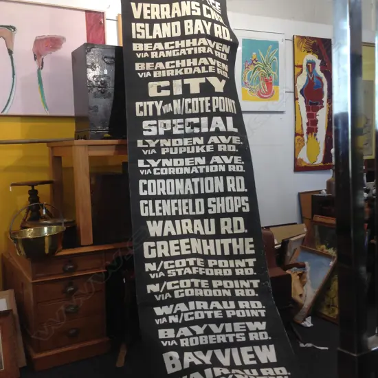 BUS DESTINATION BANNER