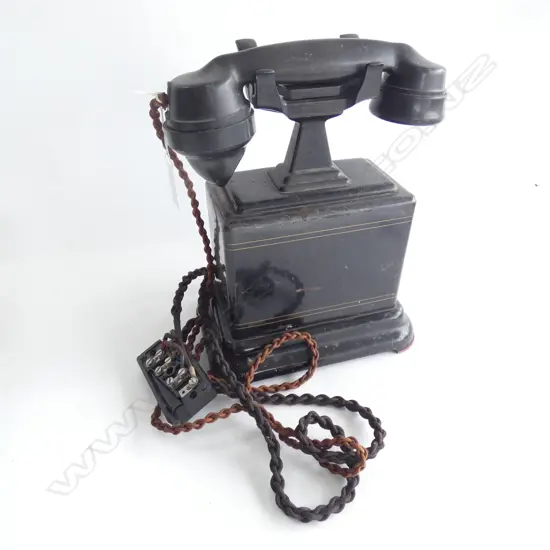 OLD BLACK TELEPHONE H.290mm