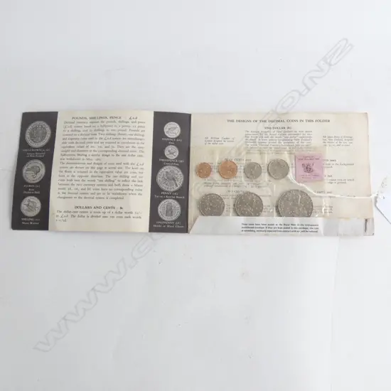 7 FIRST MINT SOUVENIR COINS NZ 1967 