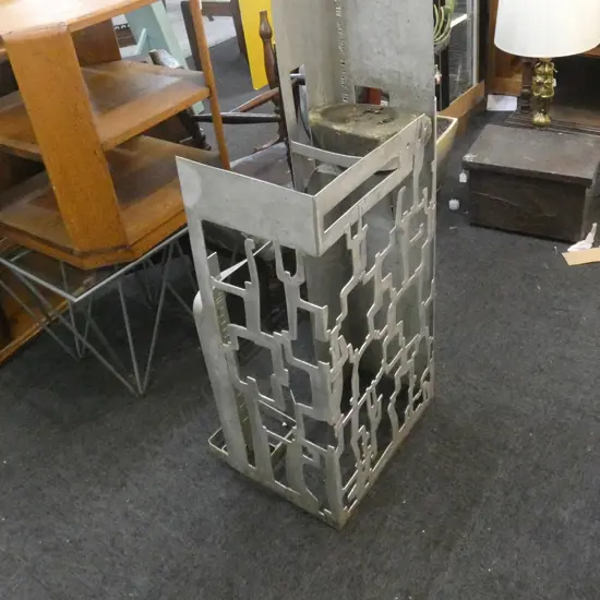 TALL ALUMINIUM STANDING SCULPTURE 'ALL SHALL BE WELL..'