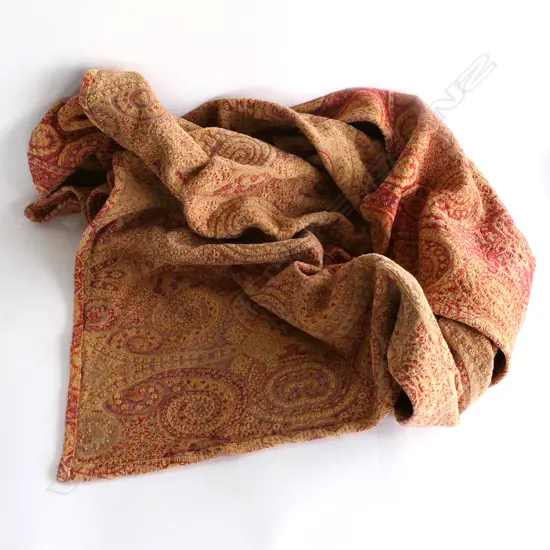 ORANGE & RED PATTERNED MULBERRY THROW, 1200 X 2200MM