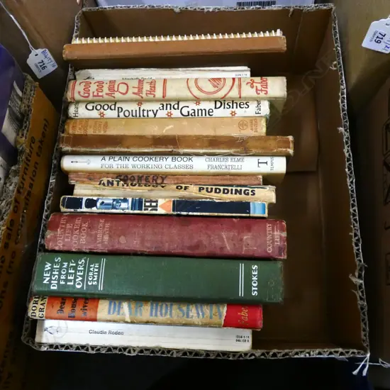 BOX LOT ASST. VINTAGE COOKERY BOOKS