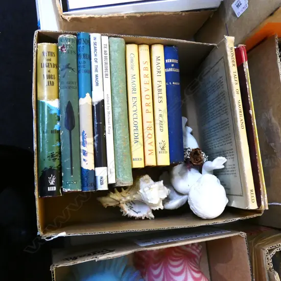 BOX LOT BOOKS; MAORI INTEREST + ETC