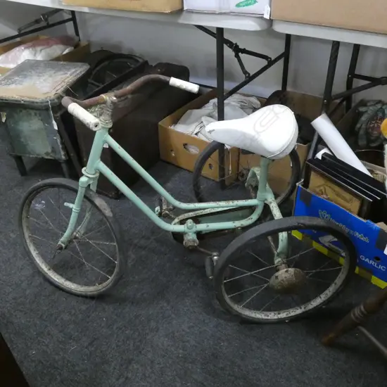 VINTAGE GREEN TRIKE - FOR RESTORATION 