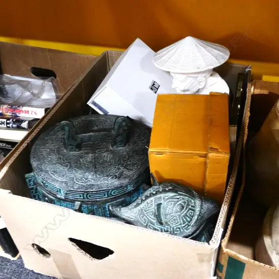 BOX LOT ASST. ORIENTAL PCES