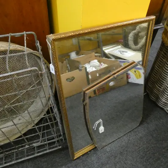 2 MIRRORS; DECO & RECTANGULAR 640x470mm