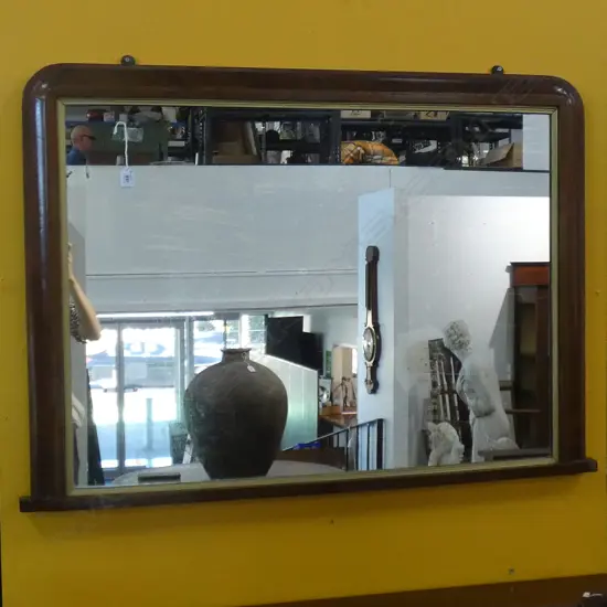 VICTORIAN OVER MANTLE MIRROR 1140x805mm