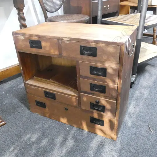 OLD JAPANESE SMALL CHEST CABINET