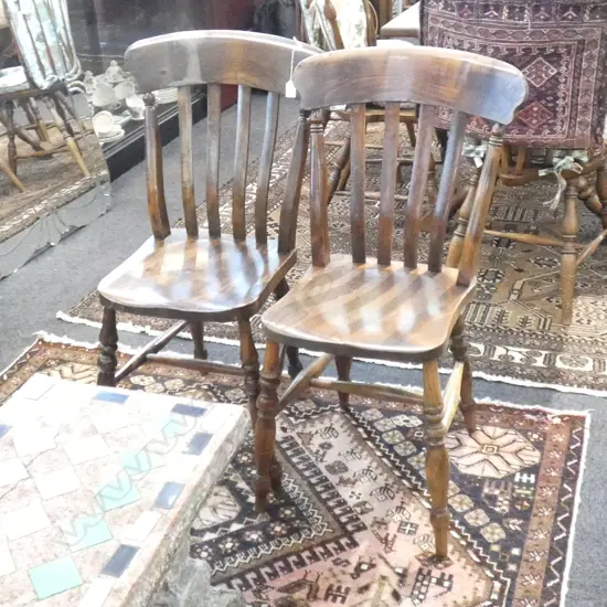 PR COLONIAL WOODEN CHAIRS 