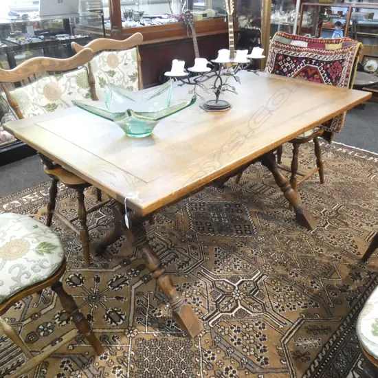 OAK DINING TABLE 910 X 1520MM