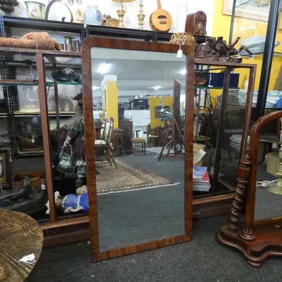 LG WOODEN FRAMED MIRROR 570 X 1090MM