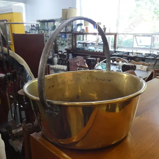 LG BRASS PRESERVING PAN, DIA. 370mm