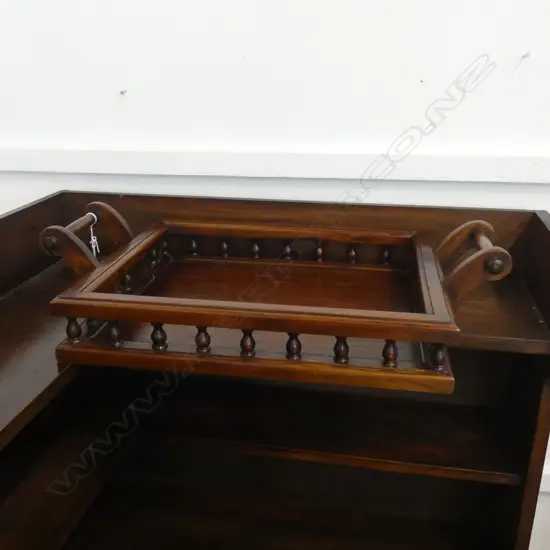 ANTIQUE STYLE WOODEN TRAY 630 X 385MM