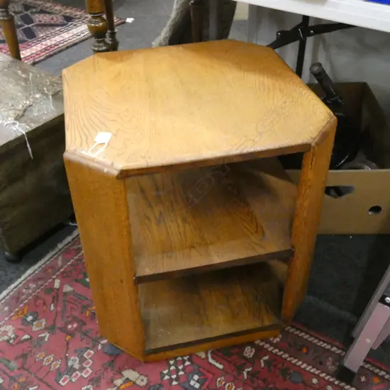 VINTAGE OAK CUBE SIDE TABLE 510x510x560mm