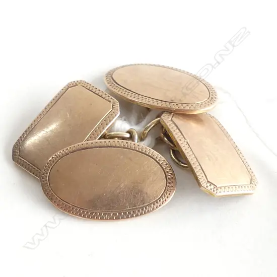 PR 9CT CUFFLINKS 4.7 GRAMS