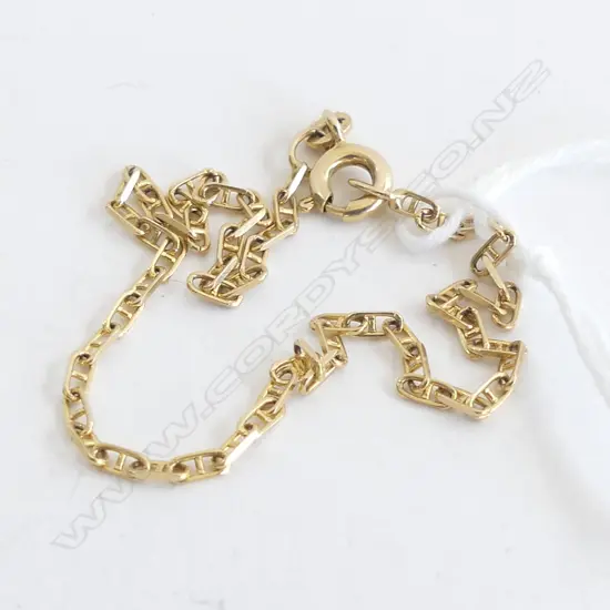 FINE 14CT YELLOW GOLD BRACELET 1.5gms
