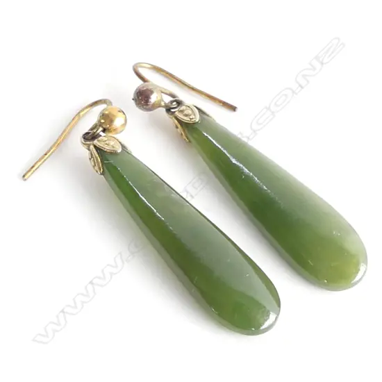 PR GREENSTONE EARINGS GOLD ? FITTINGS