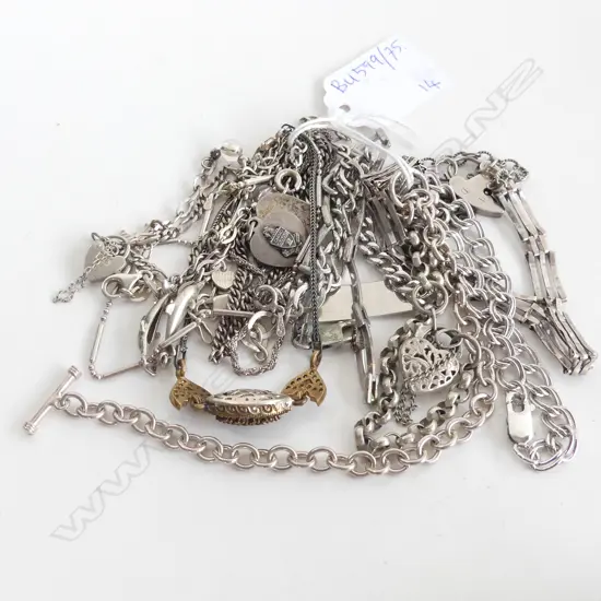14 SMALL STG BRACELETS 89 GRAMS